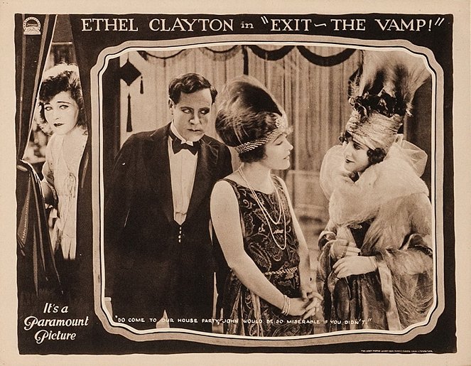 Exit the Vamp - Lobbykarten - T. Roy Barnes, Ethel Clayton