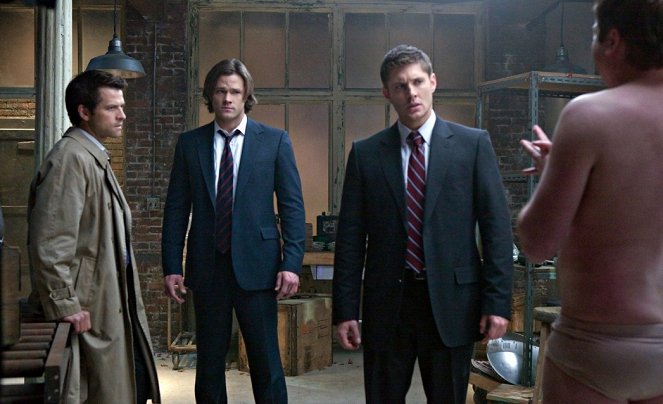 Supernatural - Season 5 - My Bloody Valentine - Photos - Misha Collins, Jared Padalecki, Jensen Ackles