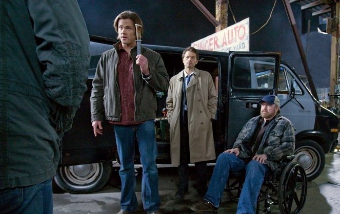 Supernatural - Das Ende ist nah - Filmfotos - Jared Padalecki, Misha Collins, Jim Beaver