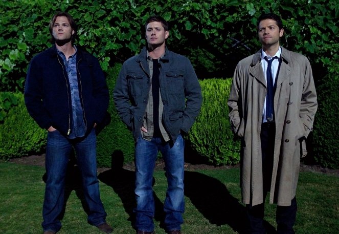 Supernatural - Season 6 - Der dritte Mann - Filmfotos - Jared Padalecki, Jensen Ackles, Misha Collins