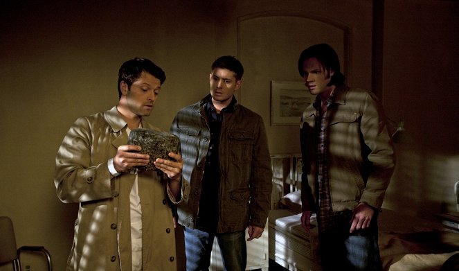Supernatural - Reading is Fundamental - Van film - Misha Collins, Jensen Ackles, Jared Padalecki