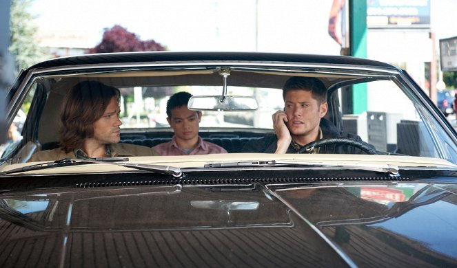Supernatural - Season 8 - We Need to Talk About Kevin - Kuvat elokuvasta - Jared Padalecki, Osric Chau, Jensen Ackles