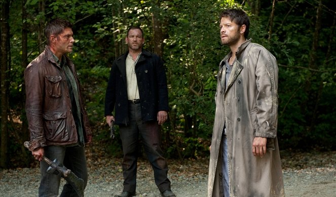 Supernatural - Season 8 - What's Up, Tiger Mommy? - Photos - Jensen Ackles, Ty Olsson, Misha Collins