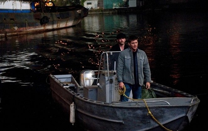 Supernatural - Blood Brother - Photos - Ty Olsson, Jensen Ackles