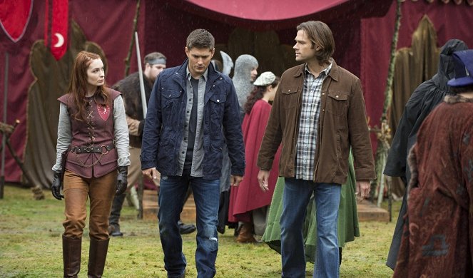 Supernatural - Season 8 - LARP and the Real Girl - Photos - Felicia Day, Jensen Ackles, Jared Padalecki
