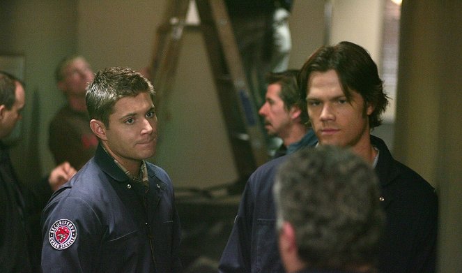 Supernatural - Der Mandroid - Dreharbeiten - Jensen Ackles, Jared Padalecki