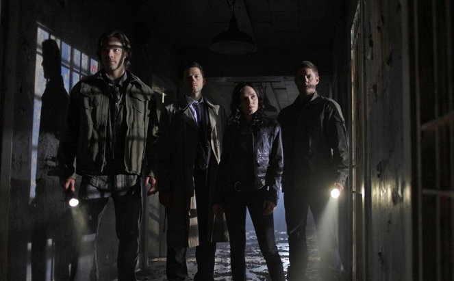 Supernatural - Express in die Hölle - Dreharbeiten - Jared Padalecki, Misha Collins, Jensen Ackles