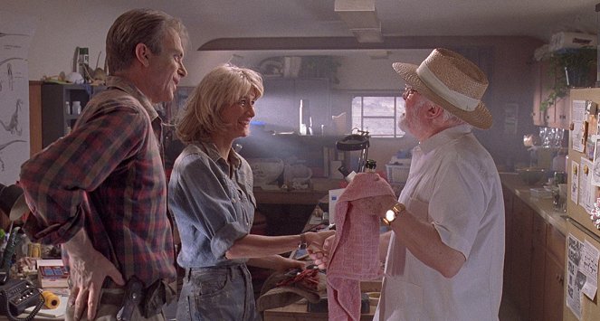 Jurassic Park - Filmfotók - Sam Neill, Laura Dern, Richard Attenborough