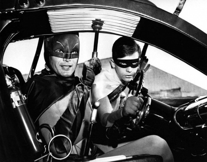 Batman hält die Welt in Atem - Filmfotos - Adam West, Burt Ward