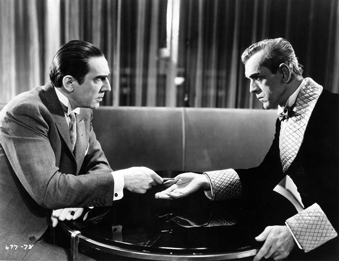 Czarny kot - Z filmu - Bela Lugosi, Boris Karloff