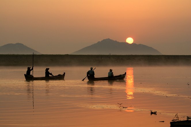 Flußdelphine im Irrawaddy - Filmfotos
