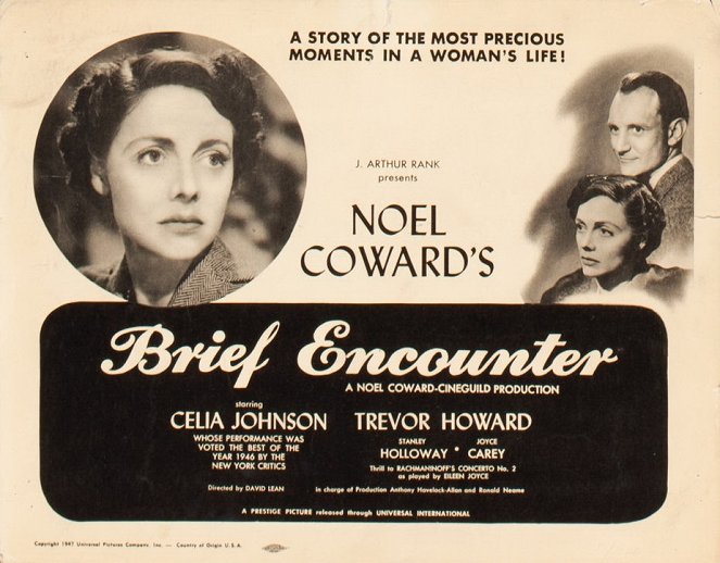 Brief Encounter - Lobby Cards - Celia Johnson, Trevor Howard