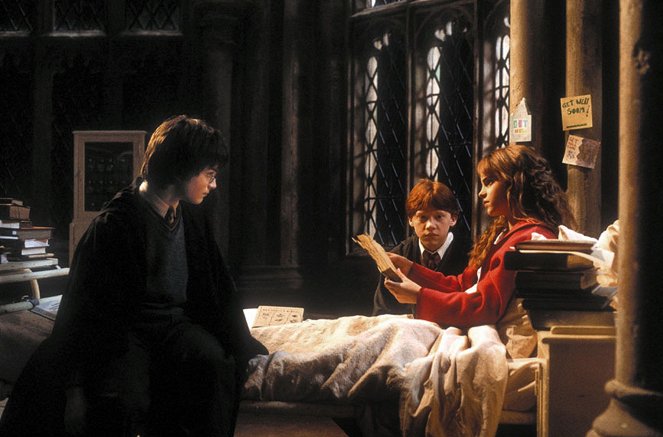 Harry Potter und die Kammer des Schreckens - Filmfotos - Daniel Radcliffe, Rupert Grint, Emma Watson