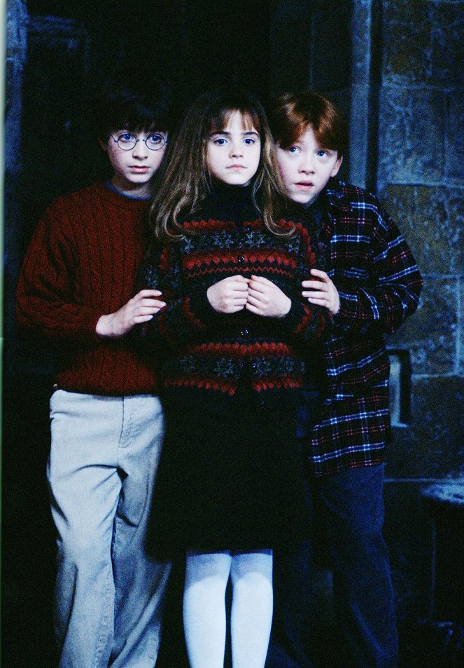 Harry Potter és a bölcsek köve - Filmfotók - Daniel Radcliffe, Emma Watson, Rupert Grint