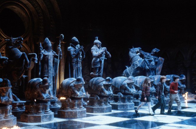 Harry Potter und der Stein der Weisen - Filmfotos - Emma Watson, Rupert Grint, Daniel Radcliffe