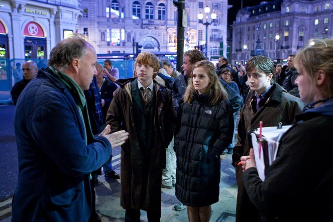 Harry Potter ja kuoleman varjelukset, osa 1 - Kuvat kuvauksista - David Yates, Rupert Grint, Emma Watson, Daniel Radcliffe