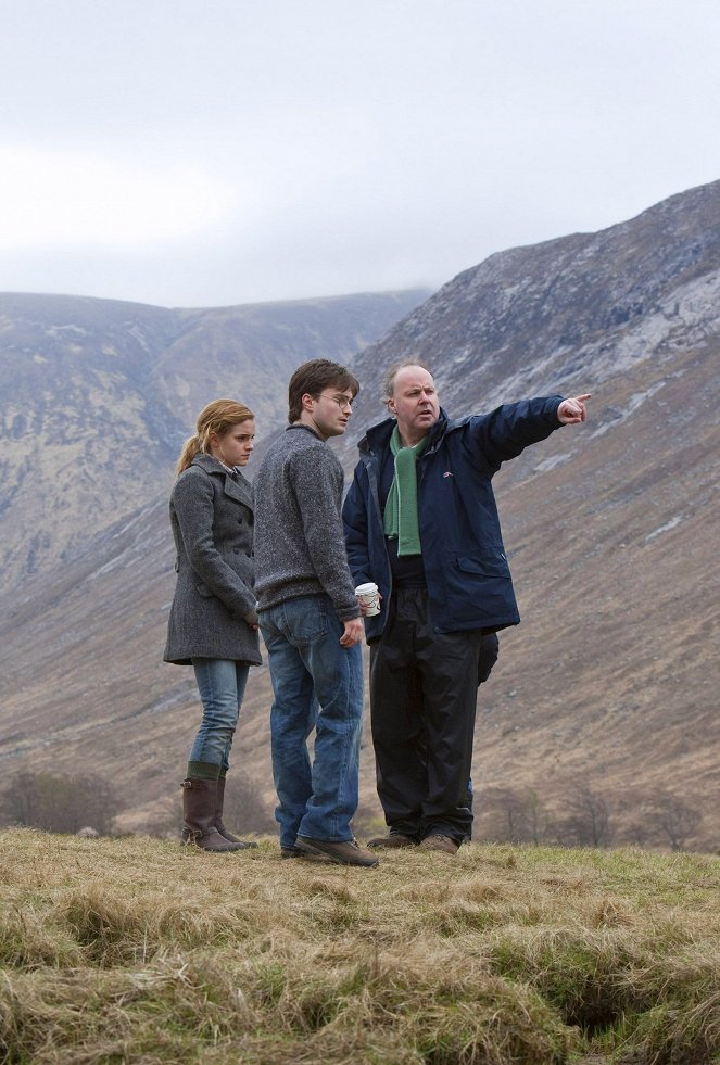 Harry Potter and the Deathly Hallows: Part 1 - Van de set - Emma Watson, Daniel Radcliffe, David Yates