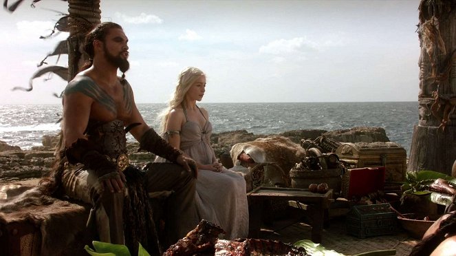 Game Of Thrones - Der Winter naht - Filmfotos - Jason Momoa, Emilia Clarke