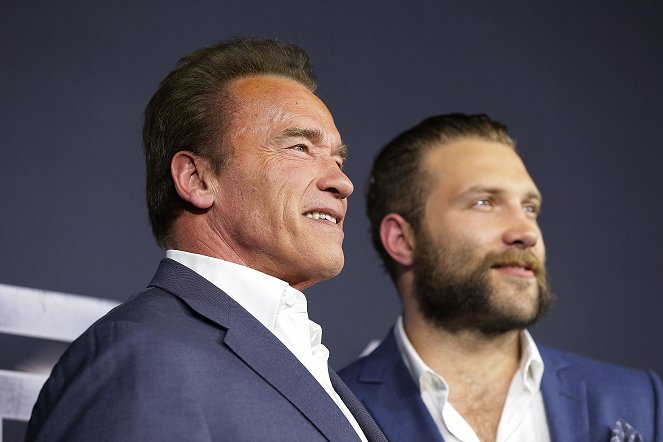 Terminator Genisys - Events - Arnold Schwarzenegger, Jai Courtney