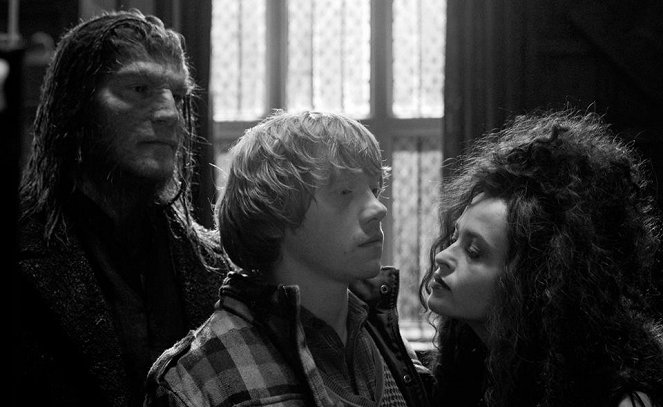 Harry Potter a Relikvie smrti - část 1 - Z filmu - Dave Legeno, Rupert Grint, Helena Bonham Carter