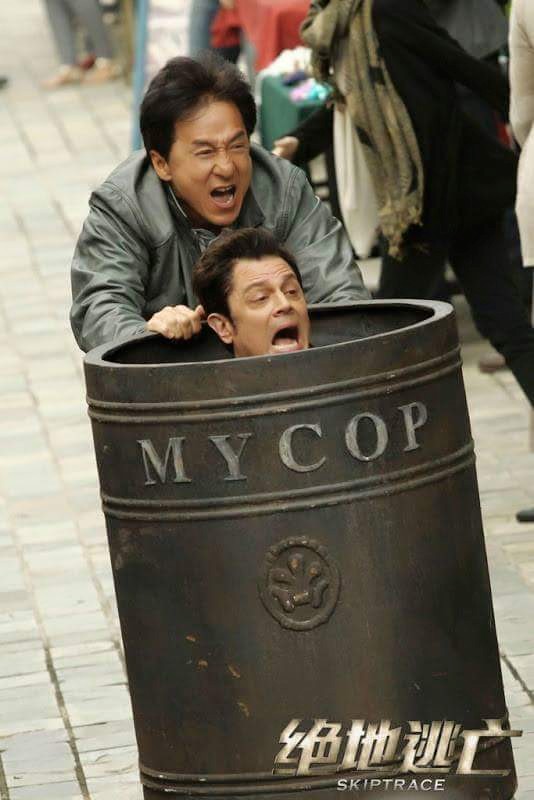 Skiptrace - Lobbykarten - Jackie Chan, Johnny Knoxville