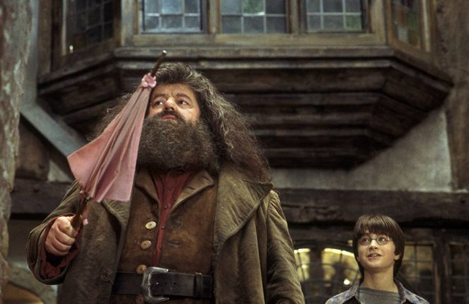 Harry Potter ja viisasten kivi - Kuvat elokuvasta - Robbie Coltrane, Daniel Radcliffe