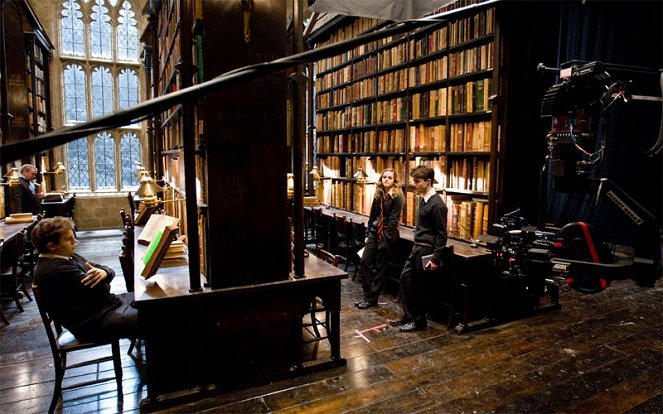 Harry Potter és a félvér herceg - Forgatási fotók - Emma Watson, Daniel Radcliffe