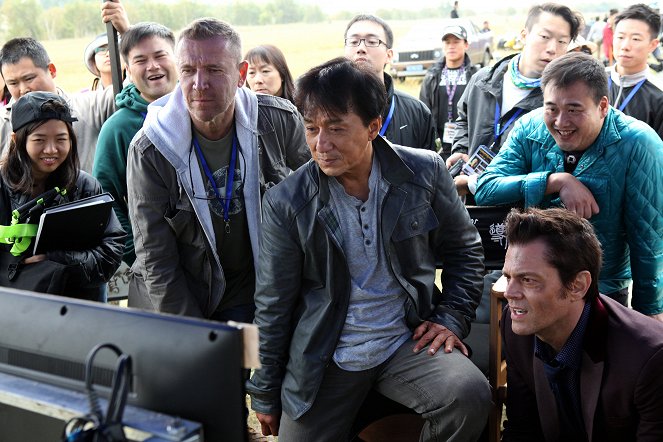 Skiptrace - Dreharbeiten - Renny Harlin, Jackie Chan, Johnny Knoxville