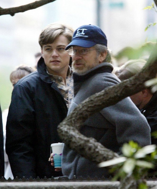 Apanha-me Se Puderes - De filmagens - Leonardo DiCaprio, Steven Spielberg