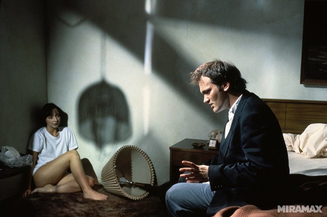 Pulp Fiction: Historky z podsvětí - Z natáčení - Maria de Medeiros, Quentin Tarantino