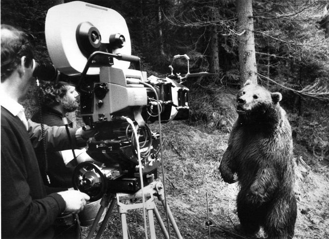 O Urso - De filmagens - o urso Bart