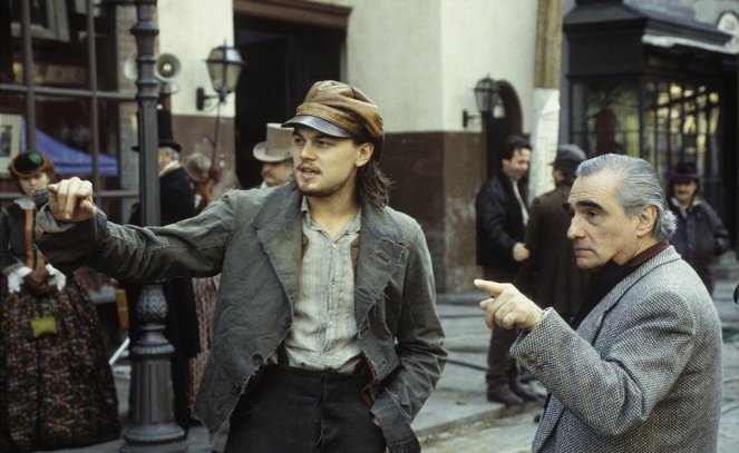 New York bandái - Forgatási fotók - Leonardo DiCaprio, Martin Scorsese