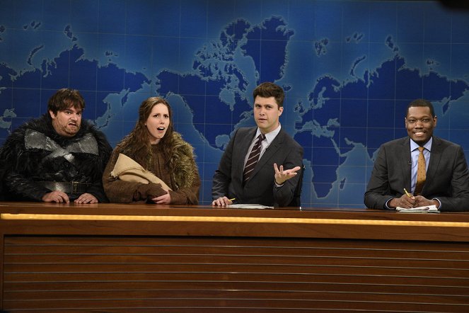 Saturday Night Live - Photos - Bobby Moynihan, Vanessa Bayer, Colin Jost, Michael Che