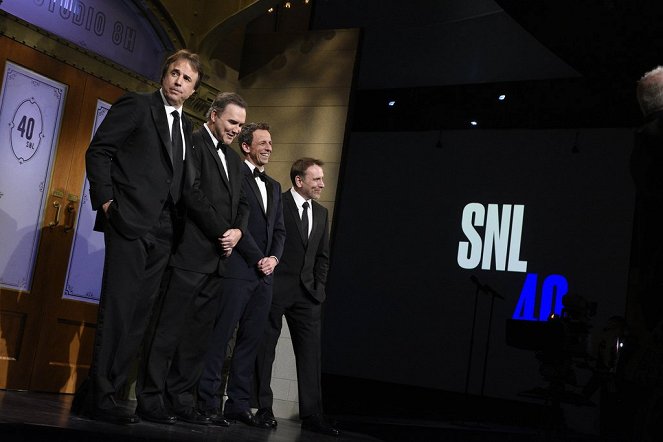 SNL: 40th Anniversary Special - Van film - Kevin Nealon, Norm MacDonald, Seth Meyers, Colin Quinn