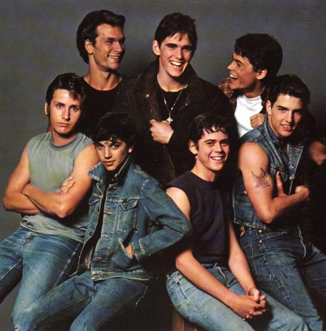 The Outsiders - Promo - Patrick Swayze, Matt Dillon, Rob Lowe, Emilio Estevez, Ralph Macchio, C. Thomas Howell, Tom Cruise