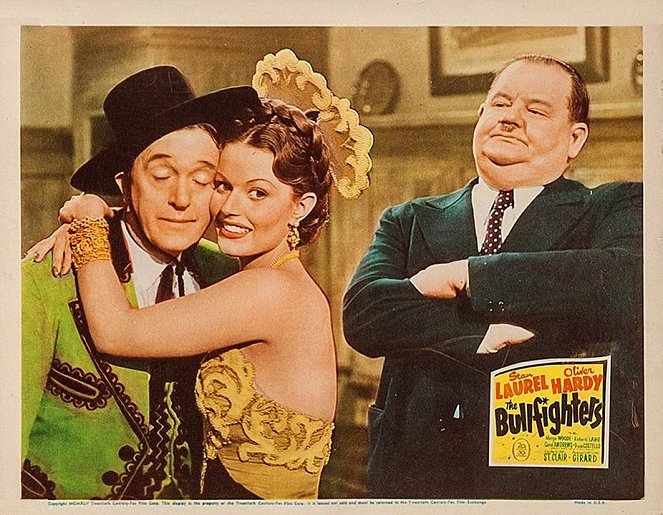 Laurel et Hardy toréadors - Cartes de lobby