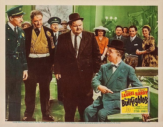 Laurel et Hardy toréadors - Cartes de lobby