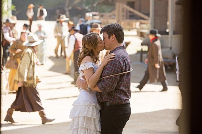 Castle - Once Upon a Time in the West - Van film - Stana Katic, Nathan Fillion