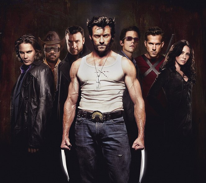 X-Men Orígenes: Lobezno - Promoción - Taylor Kitsch, will.i.am, Liev Schreiber, Hugh Jackman, Tim Pocock, Ryan Reynolds, Lynn Collins