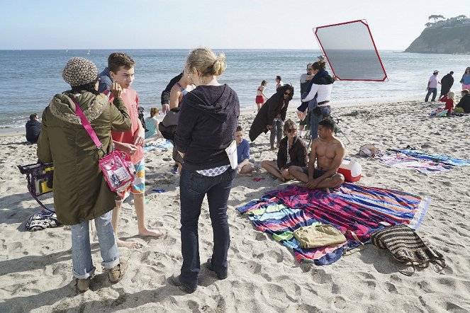 The Fosters - More Than Words - Tournage - Hayden Byerly, Maia Mitchell, Tom Williamson