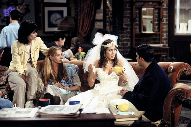 Friends - Season 1 - The One Where Monica Gets a Roommate - Photos - Courteney Cox, Lisa Kudrow, Jennifer Aniston, David Schwimmer