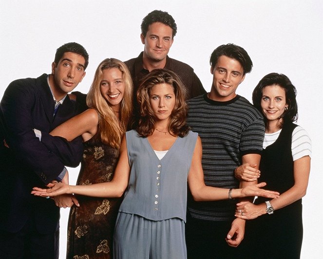 Friends - Season 1 - Promokuvat - David Schwimmer, Lisa Kudrow, Matthew Perry, Jennifer Aniston, Matt LeBlanc, Courteney Cox