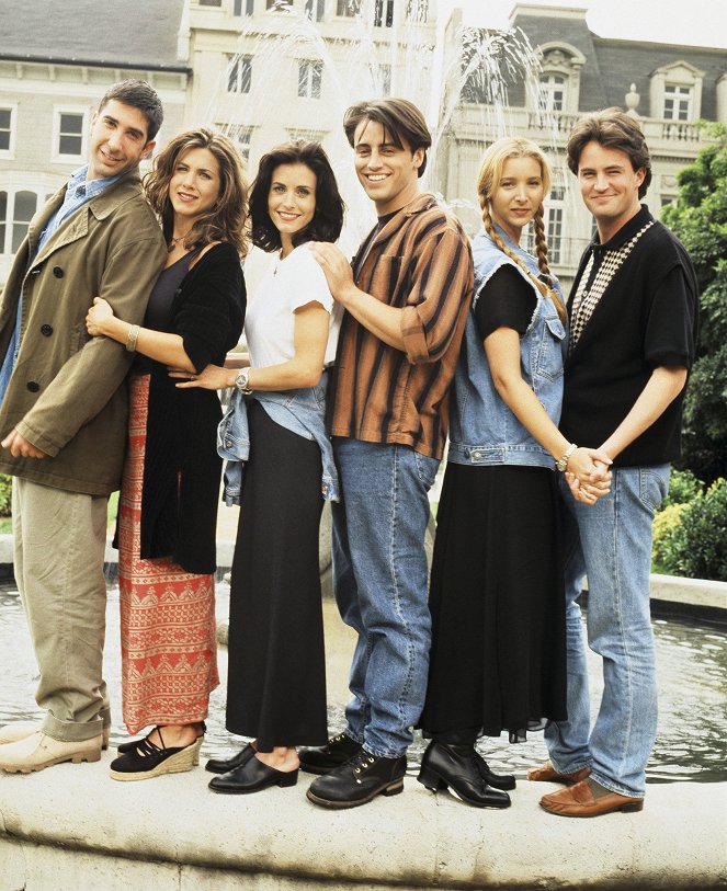 Friends - Season 1 - Werbefoto - David Schwimmer, Jennifer Aniston, Courteney Cox, Matt LeBlanc, Lisa Kudrow, Matthew Perry