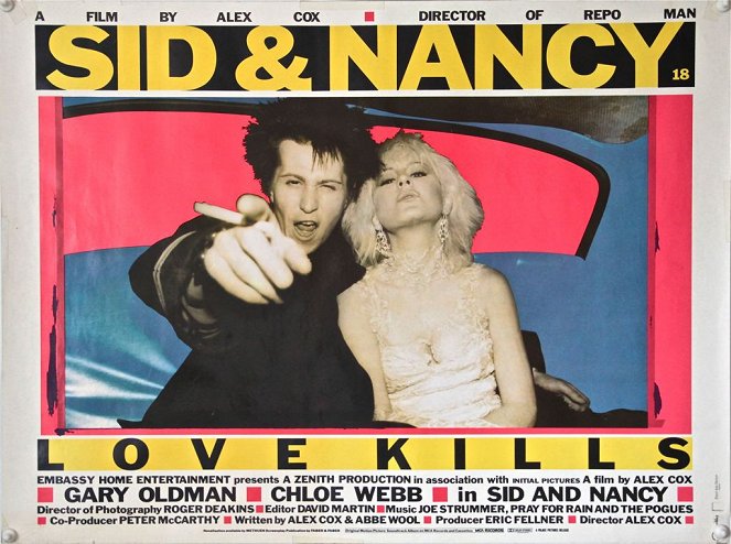 Sid & Nancy - Cartes de lobby - Gary Oldman, Chloe Webb