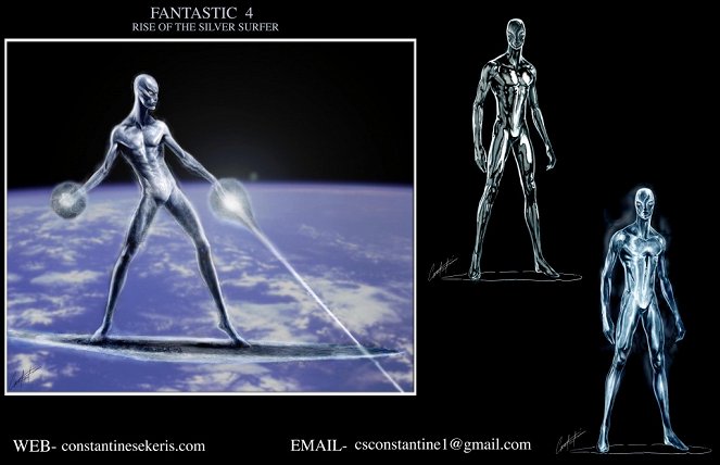 Fantastická štvorka a Silver Surfer - Concept art