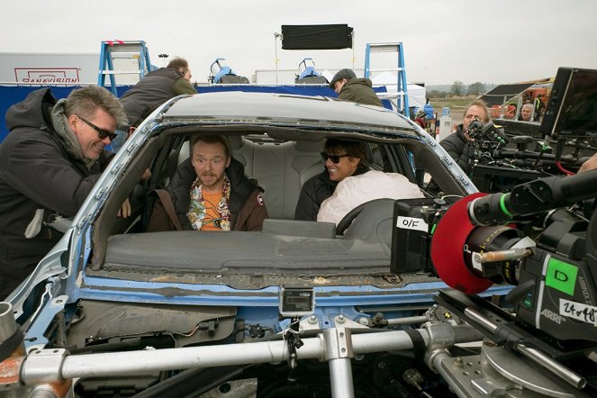 Mission: Impossible - Národ grázlů - Z natáčení - Christopher McQuarrie, Simon Pegg, Tom Cruise