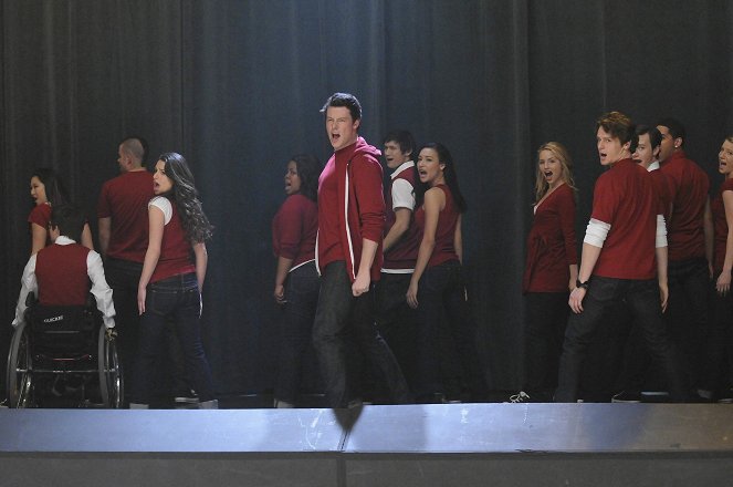 Glee - Potęga Madonny - Z filmu - Lea Michele, Amber Riley, Cory Monteith, Harry Shum Jr., Naya Rivera, Dianna Agron