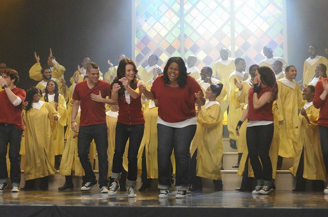 Glee - The Power of Madonna - Filmfotos - Mark Salling, Lea Michele, Amber Riley