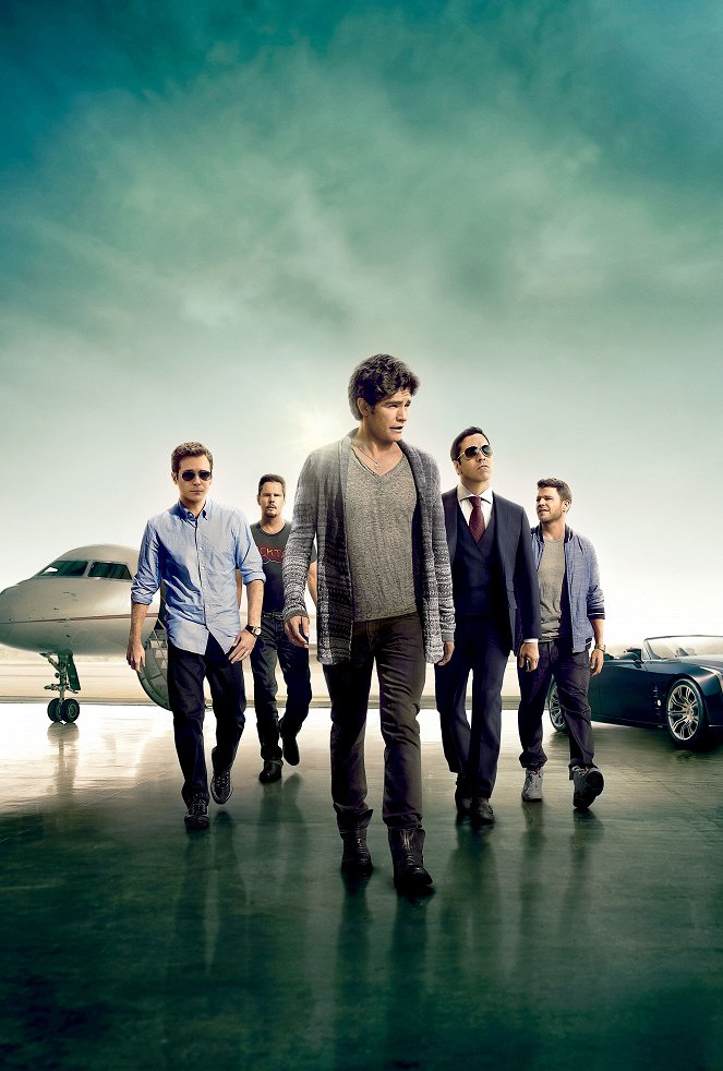 Entourage - Werbefoto - Kevin Connolly, Kevin Dillon, Adrian Grenier, Jeremy Piven, Jerry Ferrara