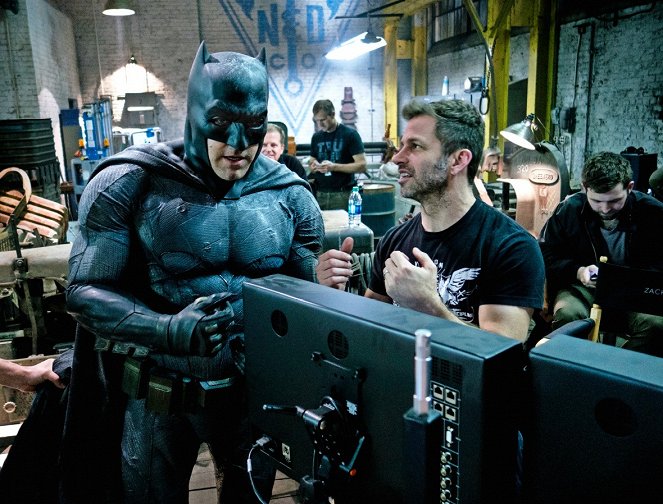 Batman v Super-Homem: O Despertar da Justiça - De filmagens - Ben Affleck, Zack Snyder